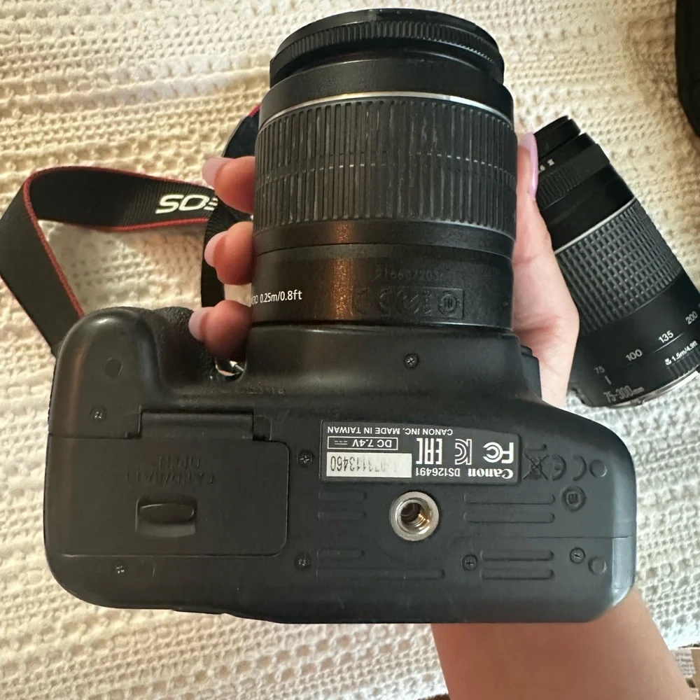 Canon Rebel T5 with 2 Lenses and Bag